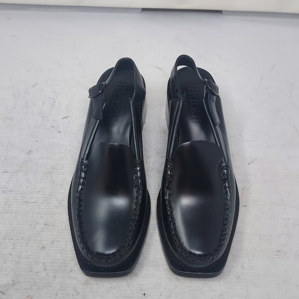 Black Leather Mules - Picture 5 of 12